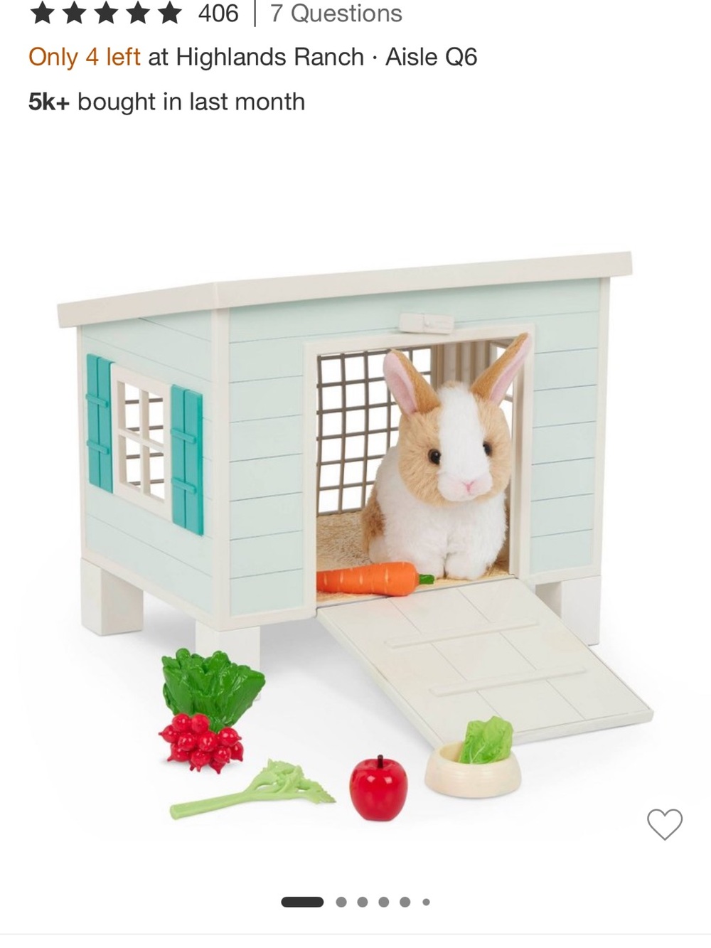Our Generation Bunny Hutch Playsey